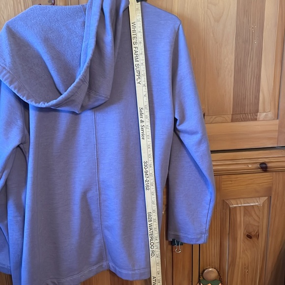 Eddie Bauer purple fleece hooded jacket. Super soft and comfy. NWOT. - Picture 8 of 10